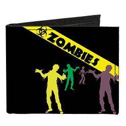 Buckle-Down Herren Standard Canvas Bifold Wallet Zombies, 10,2 x 8,9 cm von Buckle-Down
