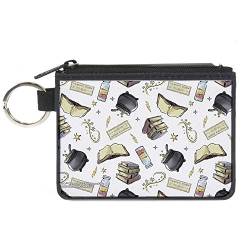 Buckle-Down The Wizarding World of Harry Potter Wallet, Zip Clutch, Harry Potter Magical Elements Collage White, Canvas, Harry Potter, 11 cm x 8 cm von Buckle-Down
