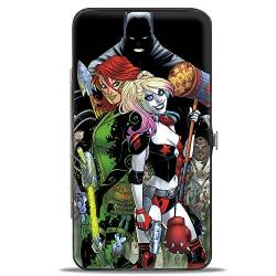 Buckle-Down Unisex-Erwachsene Scharnier – Harley Quinn Issue #3 Poison Ivy & Harley Quinn Cover Pose/Batman Shadow Geldbörse, Mehrfarbig, 7 x 4 US von Buckle-Down