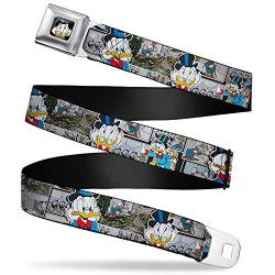 Buckle-Down Unisex-Erwachsene Sicherheitsgurt Scrooge Mcduck Grtel, Mehrfarbig, 4 cm Breit-81/132 cm Länge von Buckle-Down