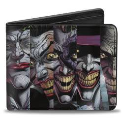 DC Comics Wallet Bifold The Joker Ten Comic Book Cover Expression Blocks Veganes Leder, 4.0" x 3.5", Casual von Buckle-Down