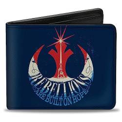 Star Wars Geldbörse, Bifold, Star Wars Rebel Alliance Americana Rebellions Built On Hope, veganes Leder, 4.0" x 3.5", Casual von Buckle-Down