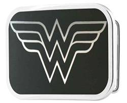 Wonder Woman DC Comics Superhero Black Logo Rockstar Gürtelschnalle von Buckle-Down