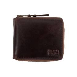 Buckle & Seam Portemonnaie Grind | Hochwertiges Leder | Unisex (Braun) von Buckle & Seam