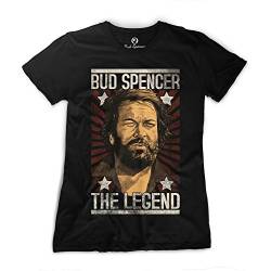 Bud Spencer - Girls - Legend - T-Shirt (Damen), Schwarz, L von Bud Spencer