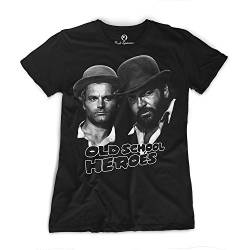 Bud Spencer - Girls - Old School Heroes schwarz - T-Shirt (Damen) (XXL) von Bud Spencer