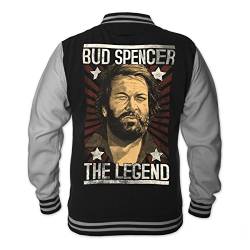 Bud Spencer Herren Legend College Jacket (schwarz) (M) von Bud Spencer