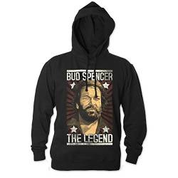 Bud Spencer Herren Legend Hoodie (schwarz) (S) von Bud Spencer