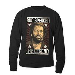 Bud Spencer Herren Legend Sweatshirt, Schwarz, XXL von Bud Spencer