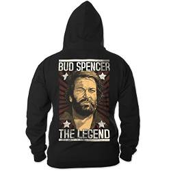 Bud Spencer Herren Legend Zipper (schwarz) (4XL) von Bud Spencer
