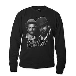Bud Spencer Herren Old School Heroes Sweatshirt (schwarz) (L) von Bud Spencer
