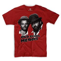 Bud Spencer - Old School Heroes - T-Shirt - Rot (5XL) von Bud Spencer