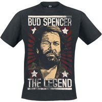 Bud Spencer T-Shirt - The Legend - XXL bis 5XL - für Männer - Größe 5XL - schwarz  - Lizenzierter Fanartikel von Bud Spencer