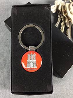 Buddel-Bini Versand Hamburg Schlüsselanhänger mit Geschenkbox Wappen Souvenirs von Buddel-Bini Versand