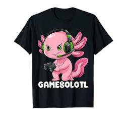 Gamesolotl Videospieler Axolotl Kawaii Axolotl Gaming Kinder T-Shirt von Buddy Tees