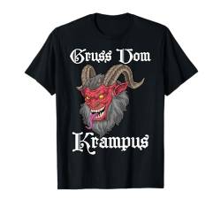 Gruss Vom Krampus Germanischer Weihnachtsdämon Frohe Krampus T-Shirt von Buddy Tees