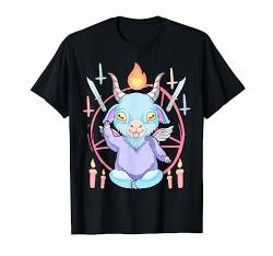 Kawaii Pastel Goth Baby Baphomet Cute as Hell Anime Nu Goth T-Shirt von Buddy Tees