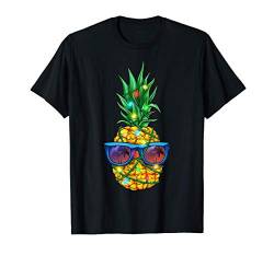 Pineapple Christmas Tree Lights Mele Kalikimaka Xmas Gifts T-Shirt von Buddy Tees