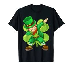 St Patricks Day Dabbing Kobold, irischer Tupfer, Kleeblatt, Kinder T-Shirt von Buddy Tees