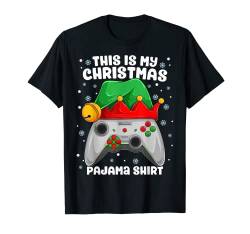 Weihnachtsspieler-Videospiele Weihnachten Das ist mein Weihnachtspyjama T-Shirt von Buddy Tees
