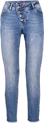 Buena Vista Malibu 7/8 Damen Jeans (as3, Alpha, m, Regular, Regular, Holiday Blue) von Buena Vista Modevertriebs