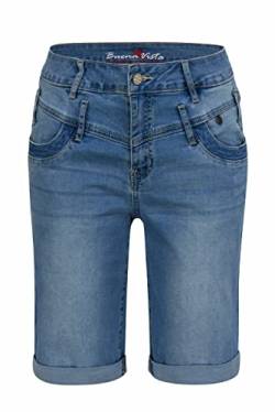 Buena Vista Damen Jeans Bermuda Florida-Short Stretch Denim, Waterside Blue, XS von Buena Vista