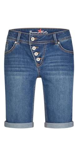 Buena Vista Damen Jeansshorts Malibu-Short Stretch Denim (DE/NL/SE/PL, Alphanumerisch, S, Regular, Regular, mid Blue) von Buena Vista