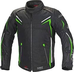 Büse Mugello Motorrad Textiljacke (Black/Green,M) von Büse