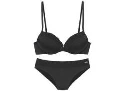 Bügel-Bikini BUFFALO Gr. 36, Cup D, schwarz Damen Bikini-Sets Ocean Blue von Buffalo