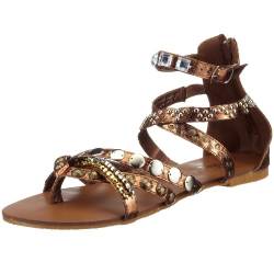 Buffalo 218409 pop pu metallic, Damen Sandalen/Fashion-Sandalen, gold, (bronze ), EU 37 von Buffalo