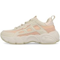 Buffalo Buffalo Cld Run Boom Sneaker Low Damen Vegan Nappa Mesh Peach Beige Sneaker von Buffalo