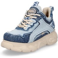 Buffalo Buffalo Damen Plateau Sneaker CLD Chai denim blau Sneaker von Buffalo