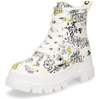 Buffalo Buffalo Damen Schnürboot Aspha Graffiti weiß Sommerboots von Buffalo