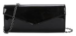 Buffalo Damen Secco Patent Black Clutch von Buffalo