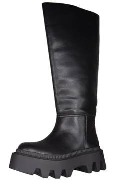 Buffalo Flora Boot - Vegan Nappa - Schwarz Kunstleder 38 EU von Buffalo