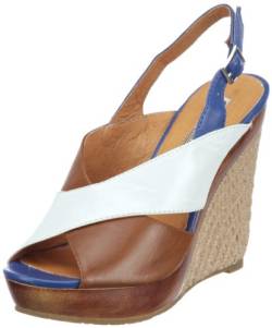 Buffalo London 311-3696 PERGAMENA LEA Denver 128146, Damen Sandalen/Fashion-Sandalen, Braun (TAN 87), EU 38 von Buffalo