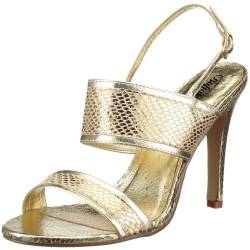 Buffalo Met Pu GG Snake 219082, Damen Sandalen/Fashion-Sandalen, gold, (gold 01), EU 36 von Buffalo