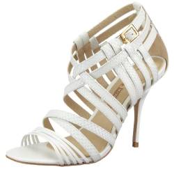 Buffalo Snake Caseina Nappa 16287-563, Damen Sandalen/Fashion-Sandalen, weiss, (white ), EU 36 von Buffalo