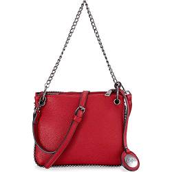 Buffalo Umhängetasche für Damen HELLEN, Frauen Handtasche,22x2x17cm,Red(Rot) von Buffalo