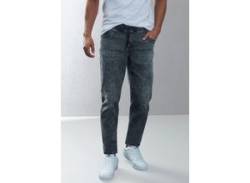 Schlupfjeans BUFFALO Gr. M (48/50), N-Gr, schwarz (schwarz, moonwashed) Herren Jeans Jogg Pants mit Bindeband aus elastischer Denim-Qualität von Buffalo