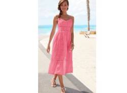 Midikleid BUFFALO Gr. 36, N-Gr, pink Damen Kleider Strandkleider mit hochwertiger Lochstickerei Bestseller von Buffalo