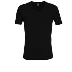 Bugatti Herren T-Shirt, Kurzarm, Baumwolle, Single Jersey, schwarz, Uni 8 von Bugati