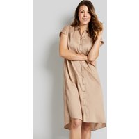 Baumwollkleid mit Seitenschlitzen in beige von Bugatti