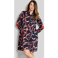 Blusenkleid mit grafischen Prints in marine von Bugatti