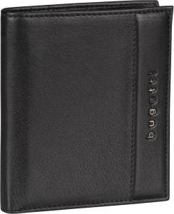 Bugatti Nome Vertical Wallet with Flap I  in Schwarz (0.3 Liter), Geldbörse von Bugatti