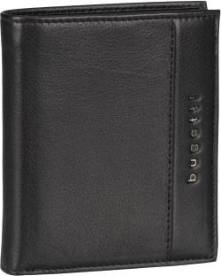 Bugatti Nome Vertical Wallet with Flap II  in Schwarz (0.3 Liter), Geldbörse von Bugatti