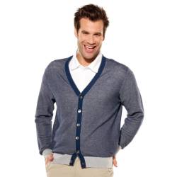 Herren-Cardigan 'Bourgnac' blau Gr. L von Bugatti