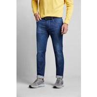 Jeans mit Used-Waschung in blau von Bugatti