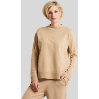 Rundhals-Pullover aus hochwertiger Stretch-Qualität in beige von Bugatti