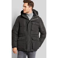 Steppjacke mit abtrennbarer Kapuze in schwarz von Bugatti